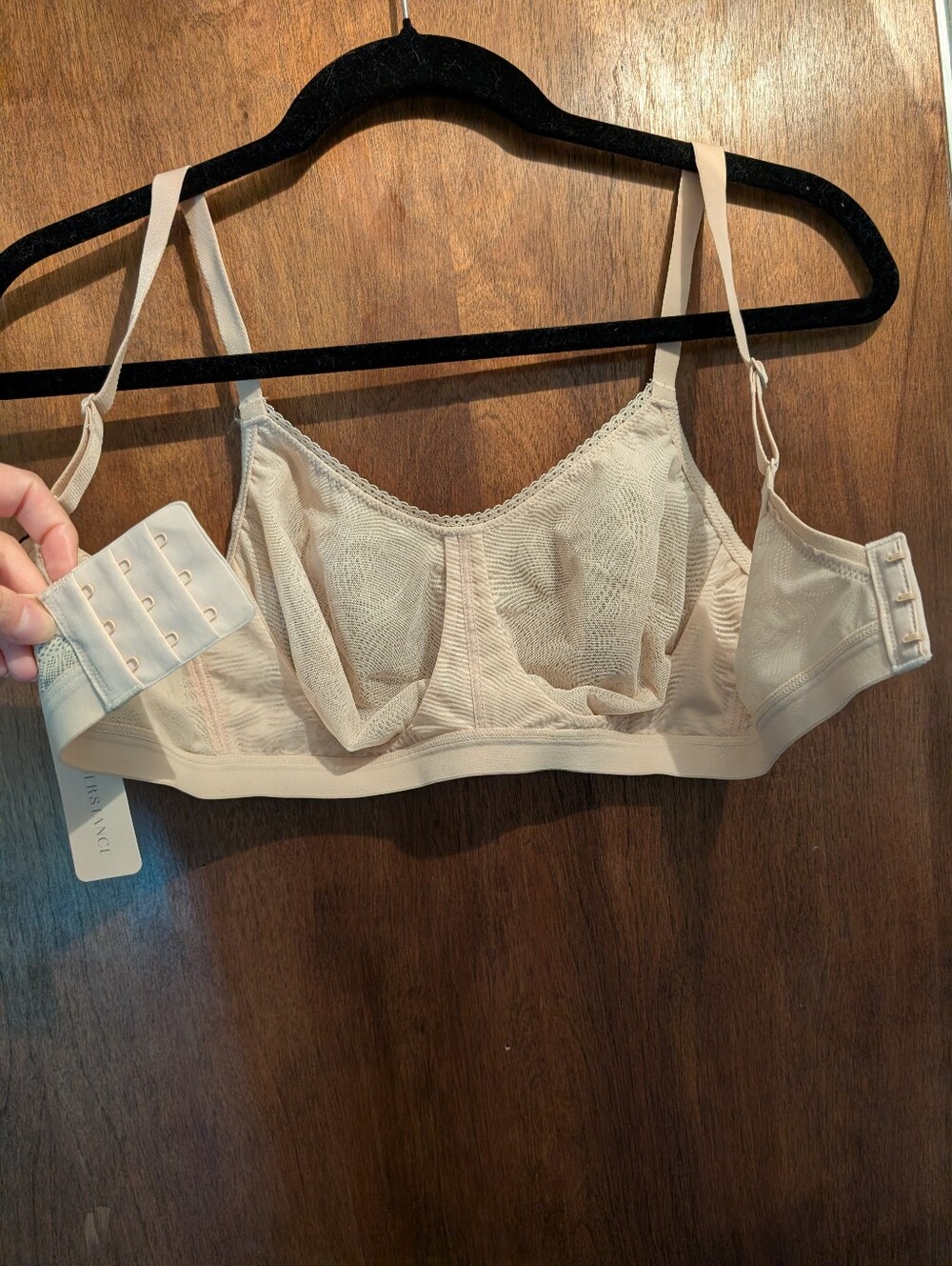 NWT Understance Soft Lace Wireless Bralette Cream 32DDD / 32E - Picture 6 of 6